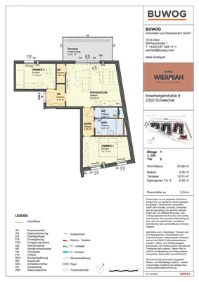 3-Zimmer-Wohnung kaufen in Bruck an der Leitha – 67,89 m², € 352.000 – Bild 2 von 11