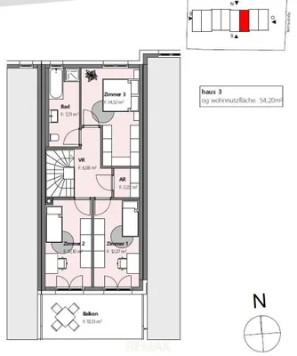 4-Zimmer-Haus kaufen in Baden – 108 m², € 359.500 – Bild 20 von 22