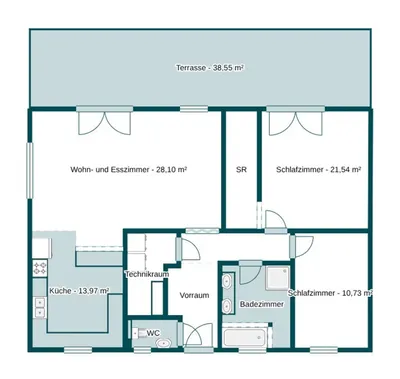 3-Zimmer-Haus kaufen in Wiener Neustadt Land – 97 m², € 389.500 – Bild 19 von 19