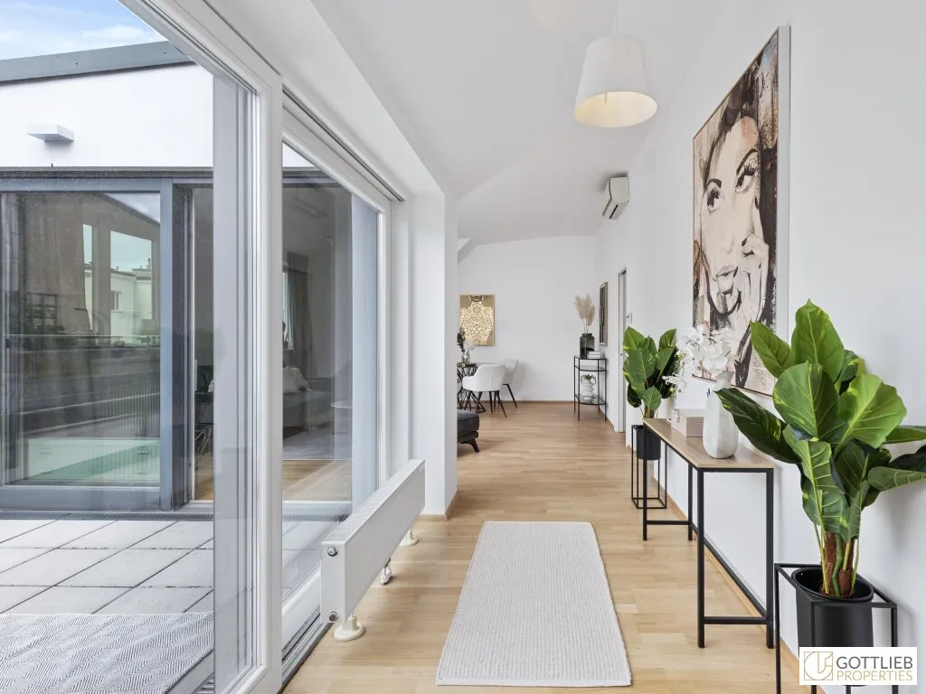 Bestlage Servitenviertel! Perfekt geschnittenes 3,5-Zimmer-Penthouse auf einer Ebene mit drei Terrassen - Ansicht 3