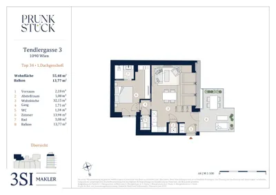 2-Zimmer-Wohnung kaufen in Wien – 55,48 m², € 759.000 – Bild 16 von 16