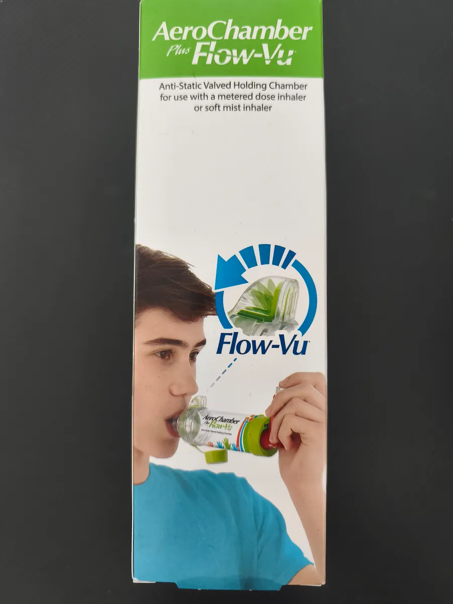 Second Hand Flow AeroChamber Plus Flow-Vu Inhalierhilfe (ab 5+ Jahre) - NEU in OVP, € 15 ...