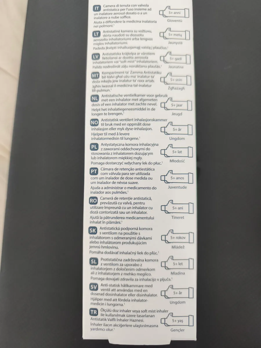 Second Hand Flow AeroChamber Plus Flow-Vu Inhalierhilfe (ab 5+ Jahre) - NEU in OVP, € 15 ...