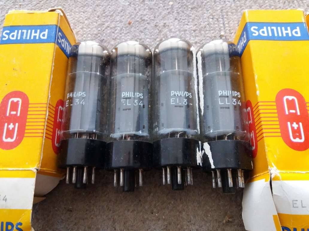 EL34 Phillips RTC TUBE ELECTRONIQUE NOS I5h4