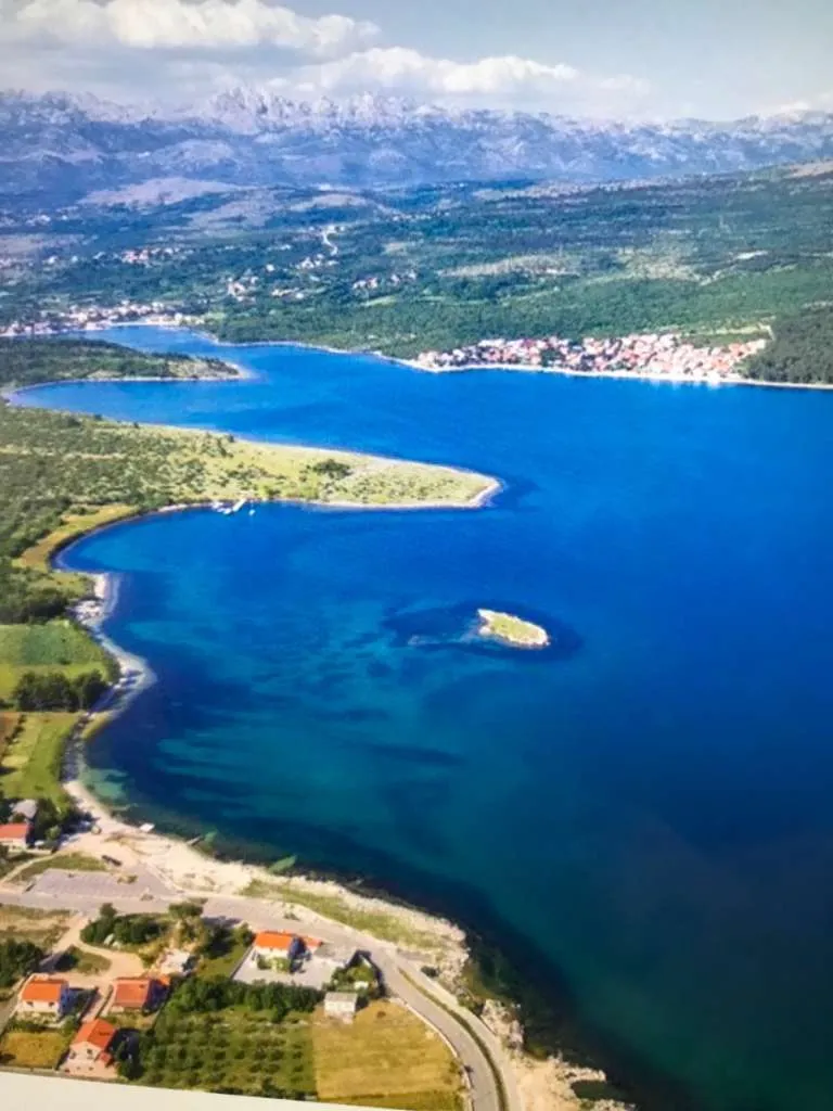 Pridraga/ Zadar Baugrundstück 1. Reihe zum Meer.