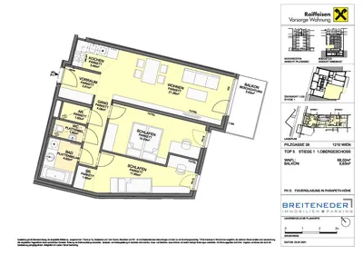 3-Zimmer-Wohnung mieten in Wien – 68,02 m², € 1.229 – Bild 13 von 13