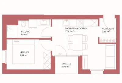2-Zimmer-Wohnung mieten in Wien – 35,93 m², € 749 – Bild 8 von 10