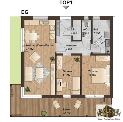 3-Zimmer-Wohnung kaufen in Weiz – 71 m², € 306.899 – Bild 24 von 25