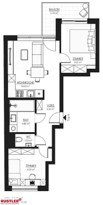 2-Zimmer-Wohnung kaufen in Wien – 47,78 m², € 293.000 – Bild 14 von 16
