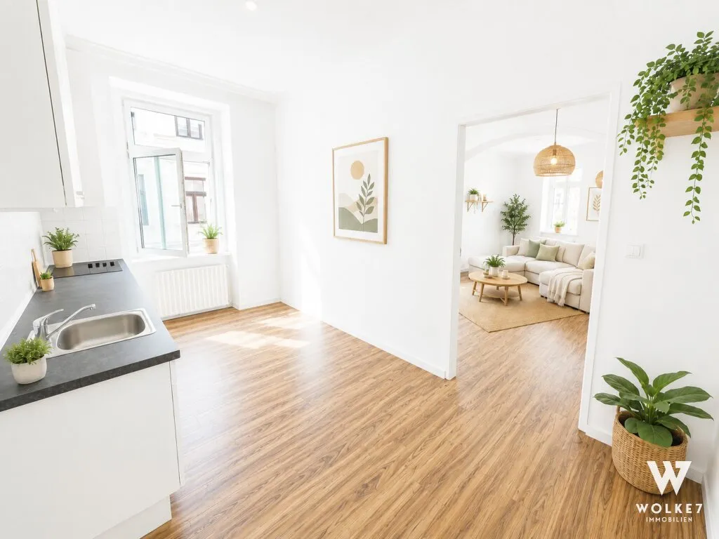 Sonnige 4-Zimmer-Altbauwohnung im 15. Bezirk | ruhige Seitengasse | 10 Minuten zur Mariahilferstraße - Ansicht 2