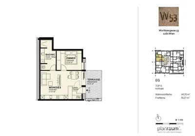 2-Zimmer-Wohnung kaufen in Wien – 44,7 m², € 289.000 – Bild 14 von 15