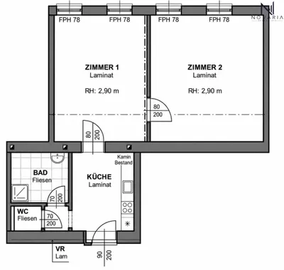 2-Zimmer-Wohnung kaufen in Neunkirchen – 56 m², € 92.990 – Bild 7 von 8