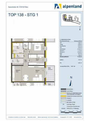 3-Zimmer-Wohnung kaufen in Sankt Pölten – 69,33 m², € 322.732 – Bild 7 von 7