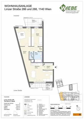 3-Zimmer-Wohnung kaufen in Wien – 76,27 m², € 538.600 – Bild 14 von 20