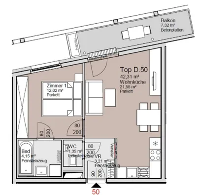 2-Zimmer Erstbezug mit Balkon | Alte Donau | U1 Kagran | Neubau | Temperiert | Provisionsfrei