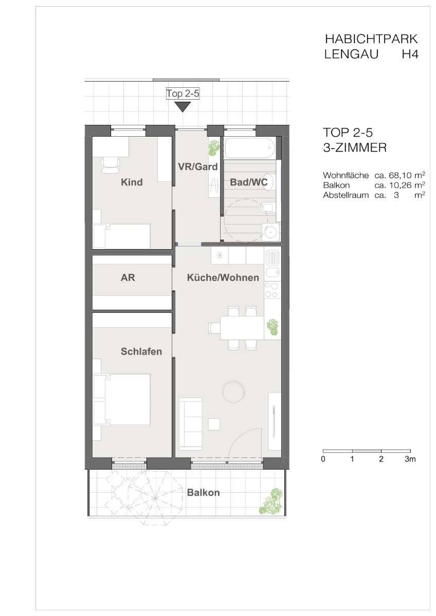 3-Zimmer Wohnungen Habichtpark 4 - provisionsfrei - Ansicht 2