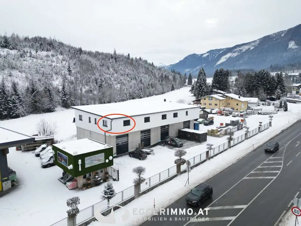 Moderne neubau Büroflächen (auf Wunsch inkl. Dienstwohnung) in Saalfelden / Harham direkt an der B311 zu vermieten - Ansicht 2