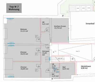 3-Zimmer-Wohnung mieten in Graz – 113 m², € 1.750 – Bild 18 von 18