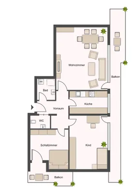 3-Zimmer-Wohnung mieten in Salzburg Stadt – 78 m², € 1.687 – Bild 14 von 14