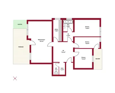 4-Zimmer-Wohnung mieten in Wien – 106,09 m², € 2.172 – Bild 9 von 9