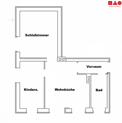 2-Zimmer-Wohnung mieten in Leoben – 42,6 m², € 376 – Bild 8 von 8