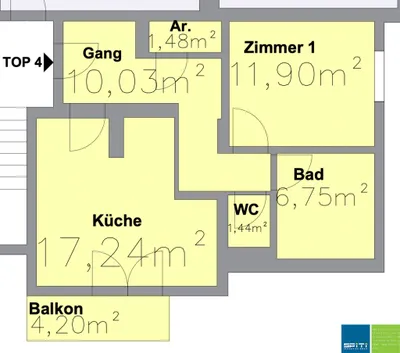 2-Zimmer-Wohnung kaufen in Spittal an der Drau – 49,27 m², € 75.000 – Bild 8 von 8
