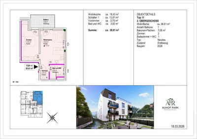 2-Zimmer-Wohnung kaufen in Wien – 39 m², € 356.250 – Bild 17 von 17
