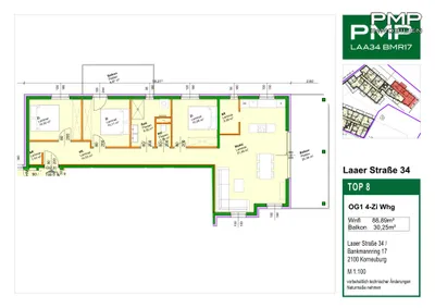 4-Zimmer-Wohnung kaufen in Korneuburg – 89,43 m², € 528.500 – Bild 7 von 7