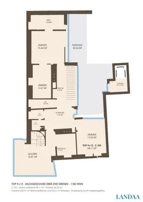 6-Zimmer-Wohnung mieten in Wien – 232,91 m², € 5.587 – Bild 12 von 12