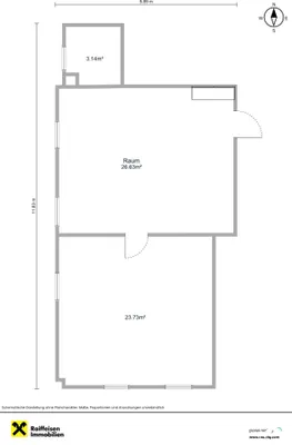 2-Zimmer-Gewerbeimmobilie mieten in Mattersburg – 56 m², € 690 – Bild 5 von 5