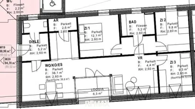 4-Zimmer-Wohnung kaufen in Graz-Umgebung – 93,45 m², € 360.680 – Bild 6 von 13