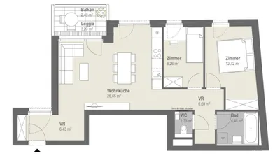 3-Zimmer-Wohnung kaufen in Wien – 66,58 m², € 455.000 – Bild 12 von 12