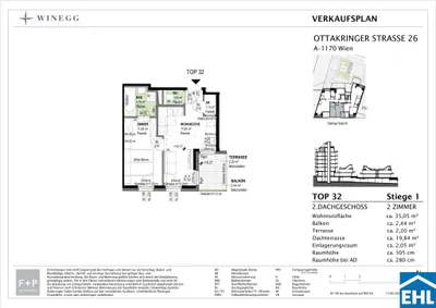 2-Zimmer-Wohnung kaufen in Wien – 34,91 m², € 387.600 – Bild 7 von 8