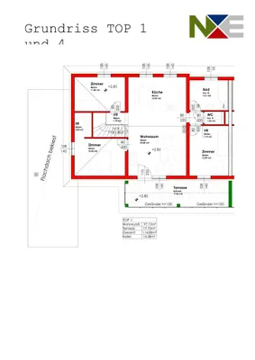 4-Zimmer-Immobilie mieten in Oberpullendorf – 97,12 m², € 739 – Bild 2 von 2