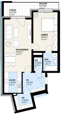 2-Zimmer-Wohnung kaufen in Mistelbach – 66,62 m², € 348.800 – Bild 14 von 18