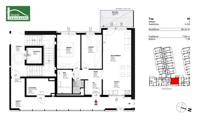 3-Zimmer-Wohnung mieten in Wien – 66,34 m², € 1.345 – Bild 21 von 21