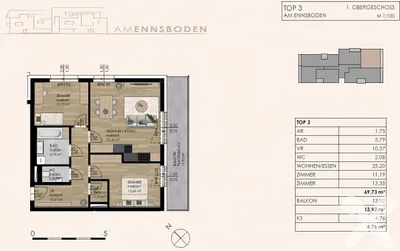 3-Zimmer-Wohnung kaufen in Liezen – 69,91 m², € 385.000 – Bild 7 von 7