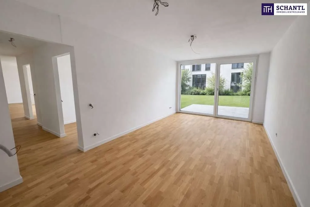 Moderne Gartenwohnung im Erstbezug - 4 Zimmer, ca. 110 m² Wohnfläche & großzügiger Eigengarten! - Ansicht 3