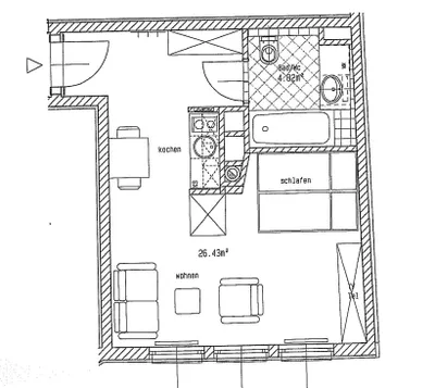 1-Zimmer-Wohnung mieten in Wien – 31,25 m², € 653 – Bild 12 von 13