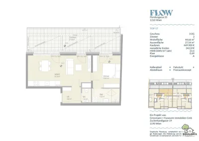 2-Zimmer-Wohnung kaufen in Wien – 44,66 m², € 418.000 – Bild 8 von 8