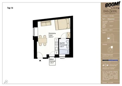 1-Zimmer-Wohnung kaufen in Wien – 33,56 m², € 391.000 – Bild 14 von 14