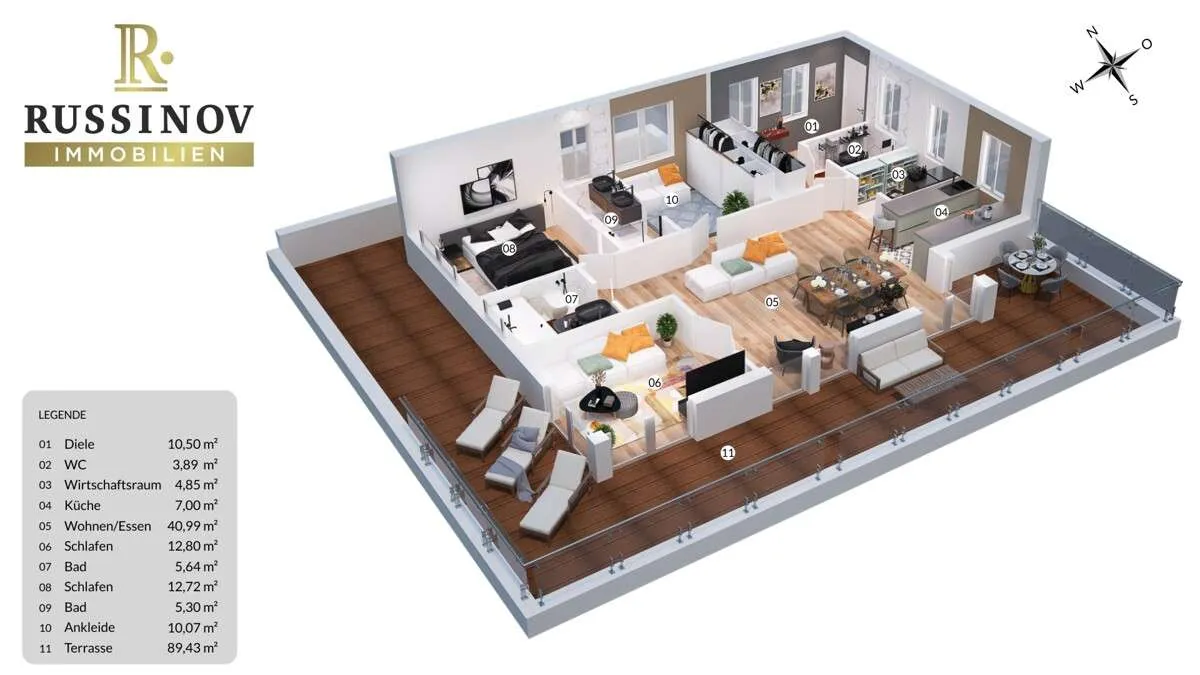 Luxus-Penthouse in Velden am Wörthersee - Ansicht 2