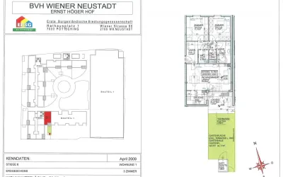 3-Zimmer-Wohnung mieten in Wiener Neustadt – 73,78 m², € 777 – Bild 2 von 2