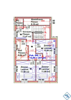 4-Zimmer-Haus kaufen in Baden – 110 m², € 380.000 – Bild 16 von 17