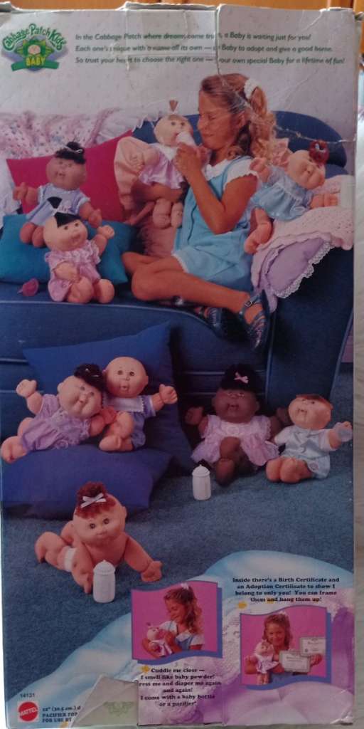 Karton alt , Cabbage Patch Kids , Kohlkopf