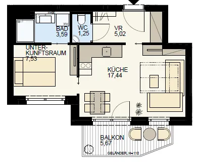2-Zimmer-Wohnung kaufen in Wien – 34,83 m², € 297.600 – Bild 11 von 14