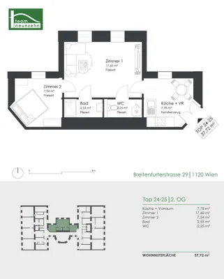 2-Zimmer-Wohnung kaufen in Wien – 37,72 m², € 165.000 – Bild 22 von 22