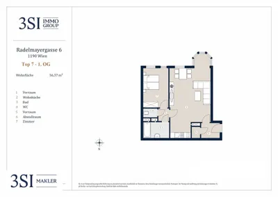 2-Zimmer-Wohnung kaufen in Wien – 56,37 m², € 339.000 – Bild 19 von 19