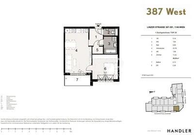 Immobilie kaufen in Wien – 50,38 m², € 306.000 – Bild 7 von 7