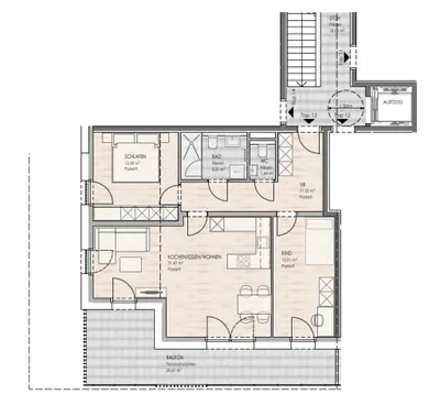 3-Zimmer-Wohnung kaufen in Zell am See – 76,65 m², € 574.000 – Bild 2 von 3